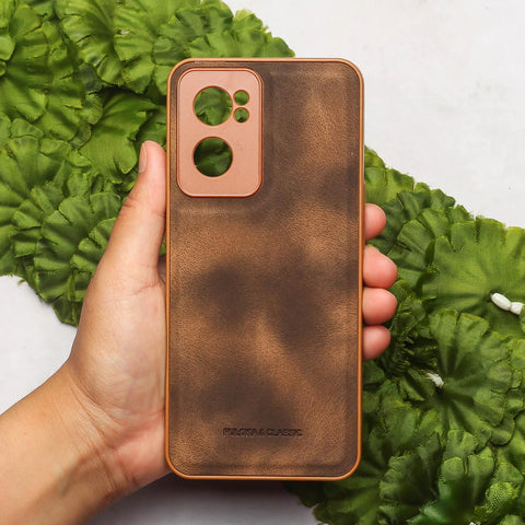 Brown Classic Leather Case for Oneplus Nord CE 2