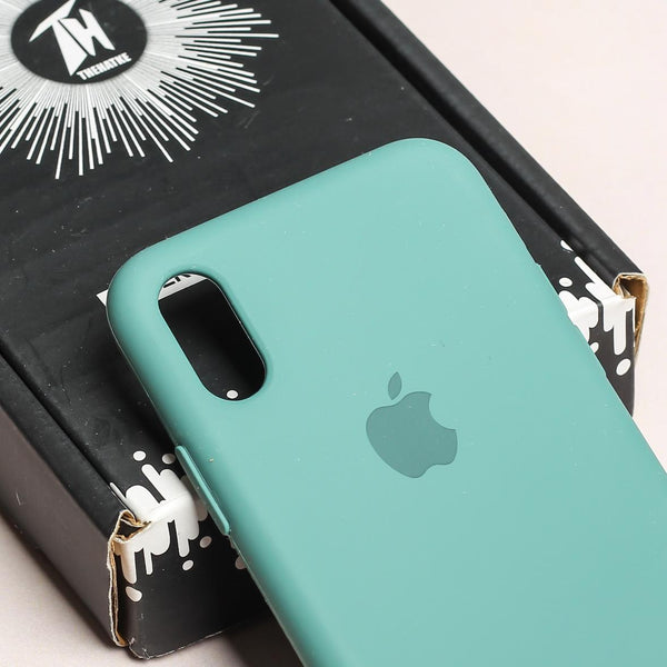 Green Original Silicone case for Apple iphone Xs Max