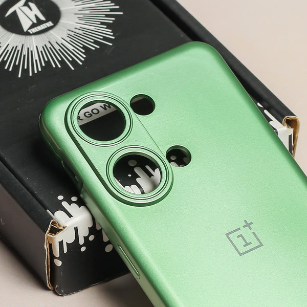 Light Green Metallic Finish Silicone Case for Oneplus Nord 3