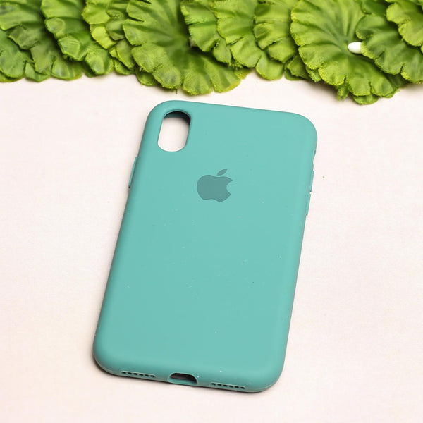 Green Original Silicone case for Apple iphone Xs Max