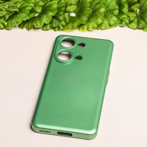 Light Green Metallic Finish Silicone Case for Oneplus Nord 3