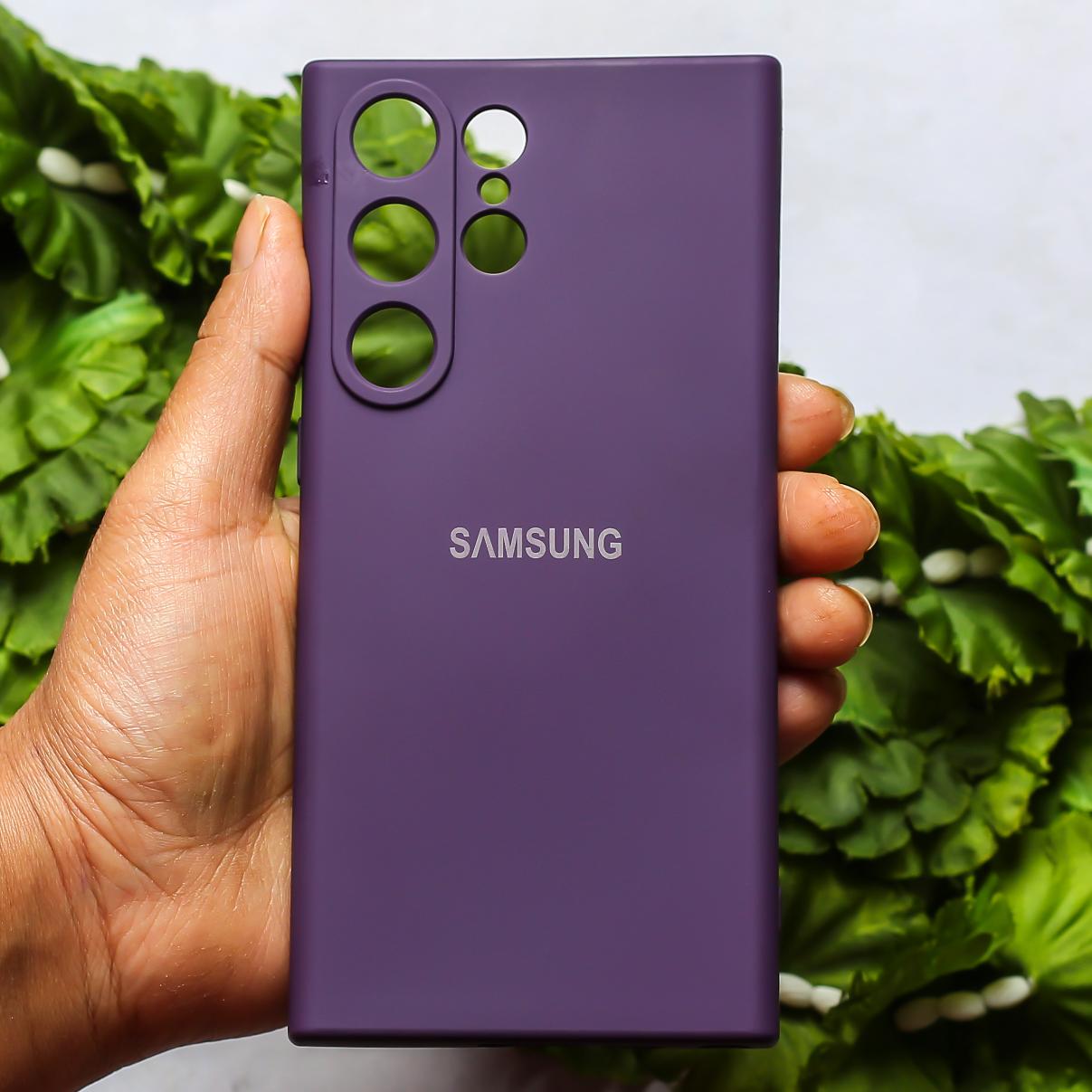 Deep Purple Camera Original Silicone case for Samsung S23 Ultra