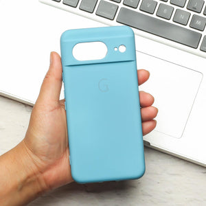 Sky Blue Camera Original Silicone case for Google Pixel 8