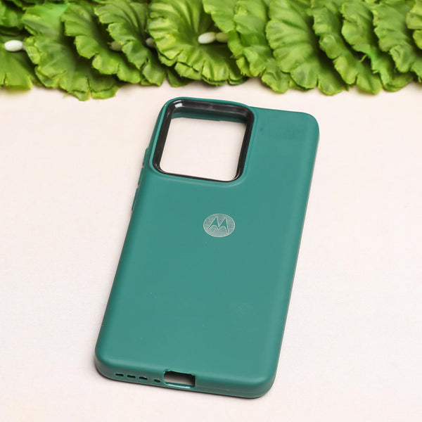 Spoov Dark Green Silicone Case for Motorola Edge 40