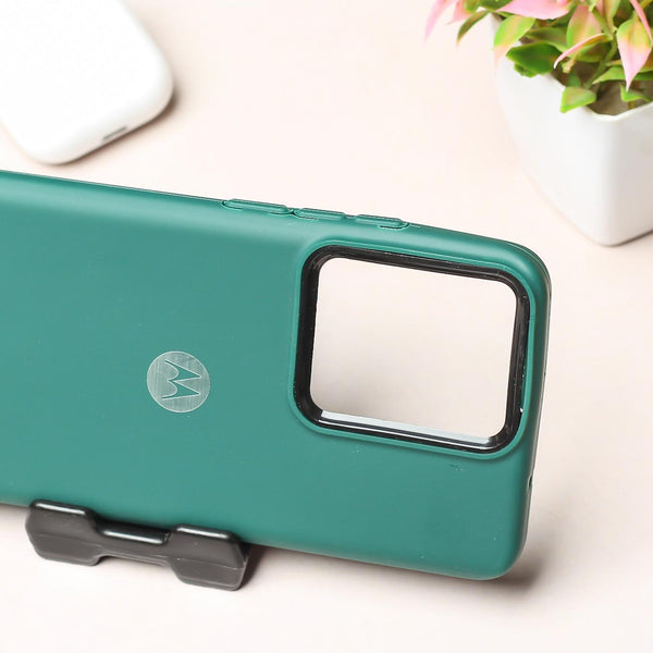 Spoov Dark Green Silicone Case for Motorola Edge 40