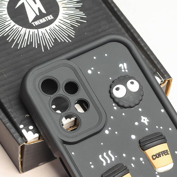 Black COFFEE (ALWAYS HAPPY) Silicone case for Samsung A23