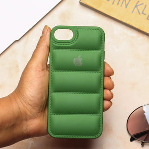 Dark Green Puffon silicone case for Apple iPhone 8