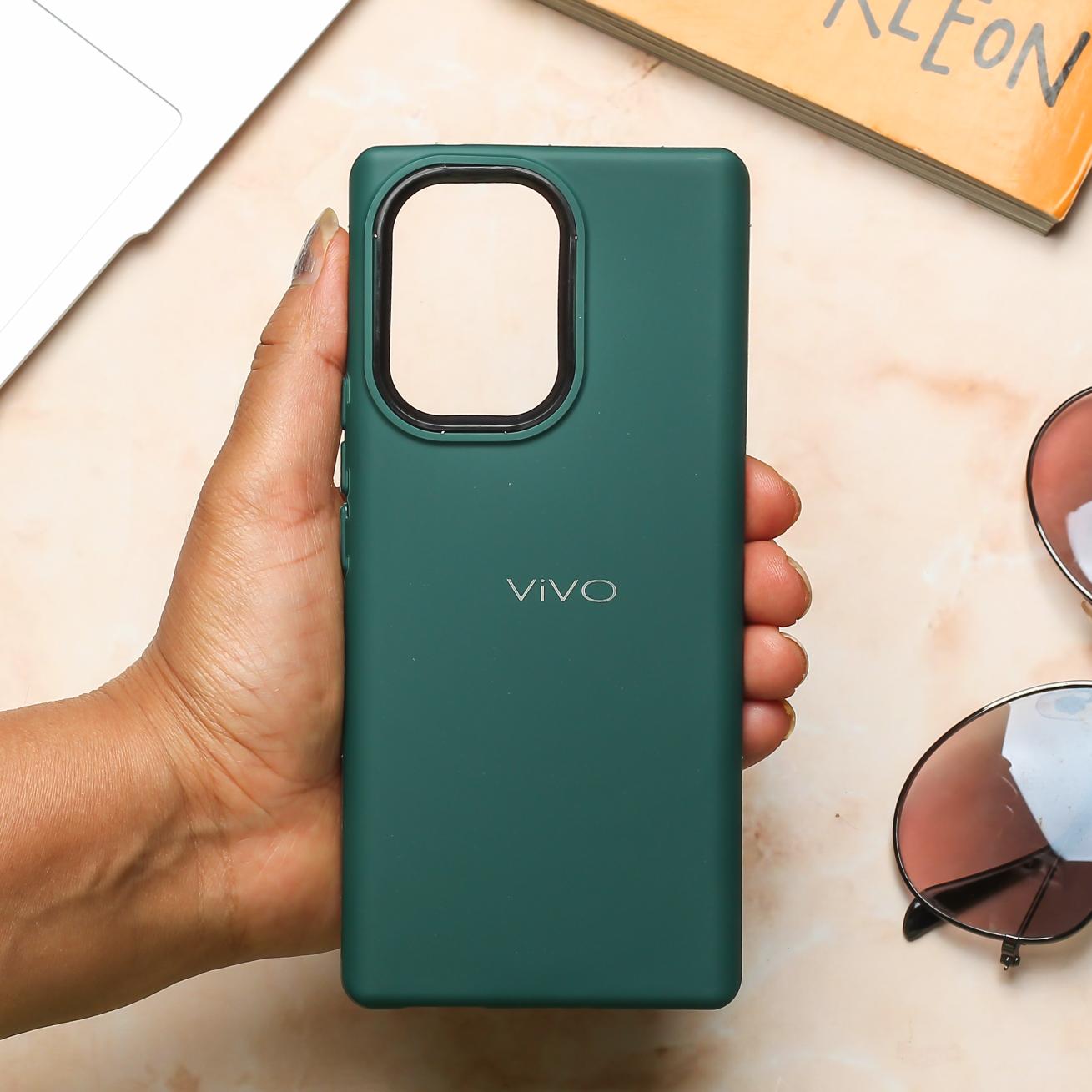 Spoov Dark Green Silicone Case for Vivo V29E