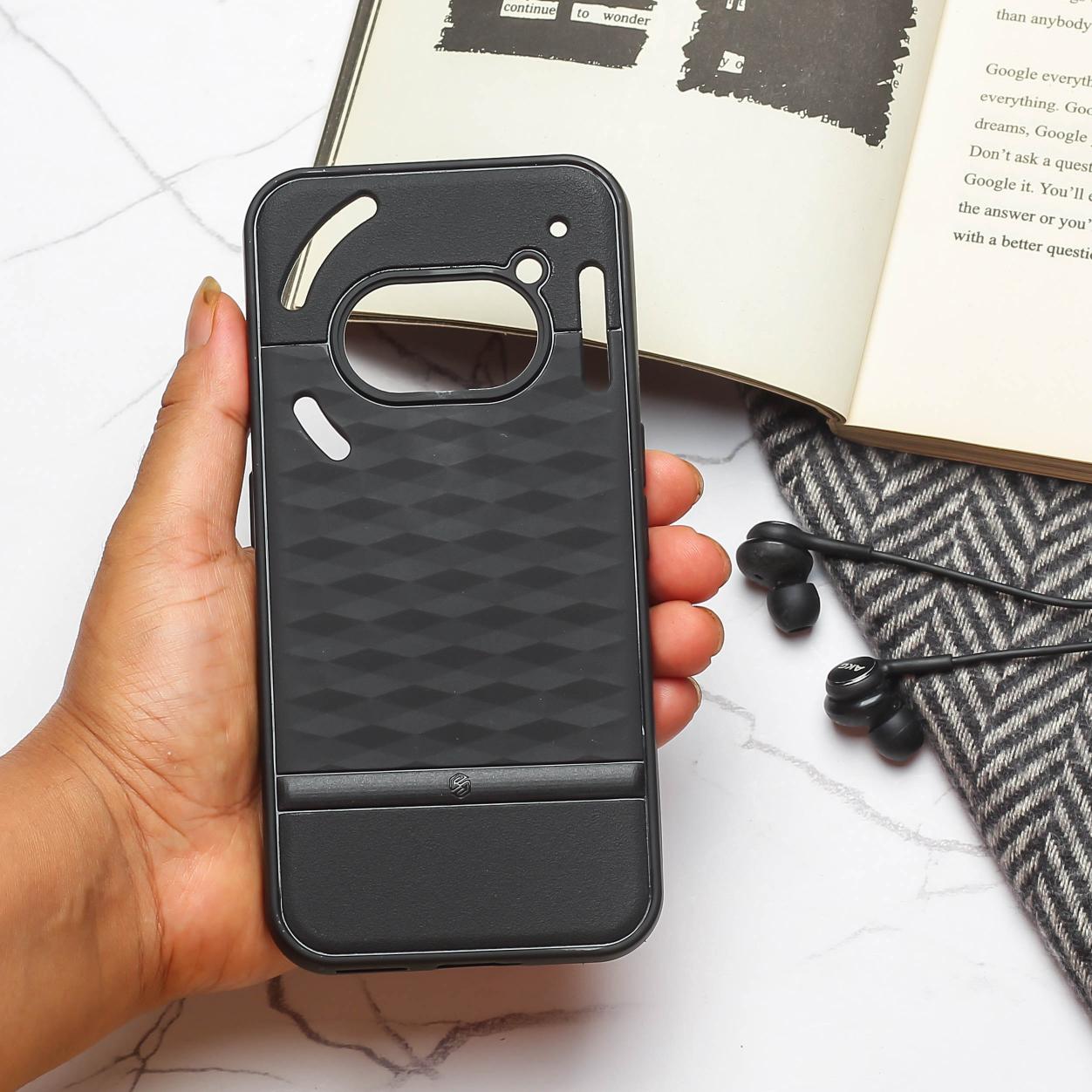 Parallex Engraved logo silicon Case for Nothing Phone 2A