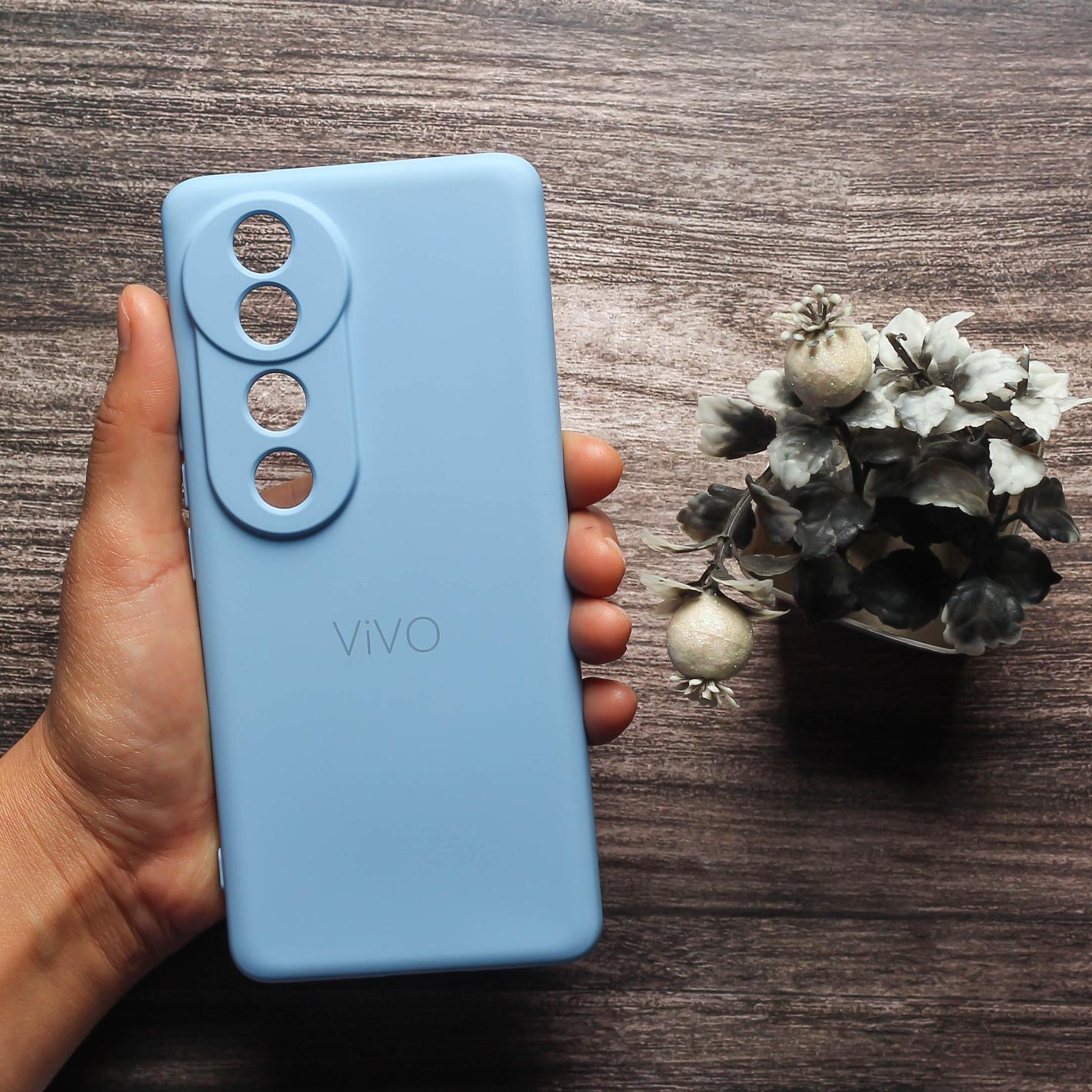 Sky Blue Camera Original Silicone case for Vivo V40