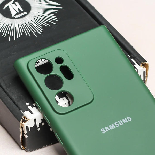 Dark Green Camera Original Silicone case for Samsung Note 20 Ultra