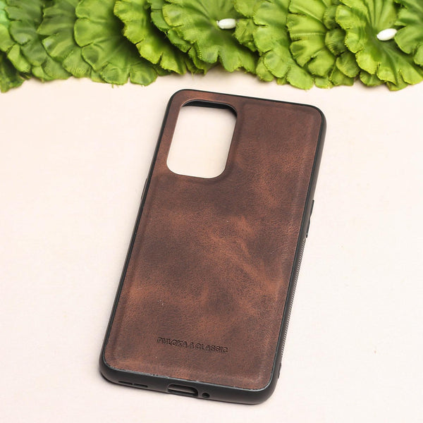 Dark Brown Classic Leather Case for Oneplus 9