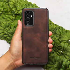 Dark Brown Classic Leather Case for Oneplus 9