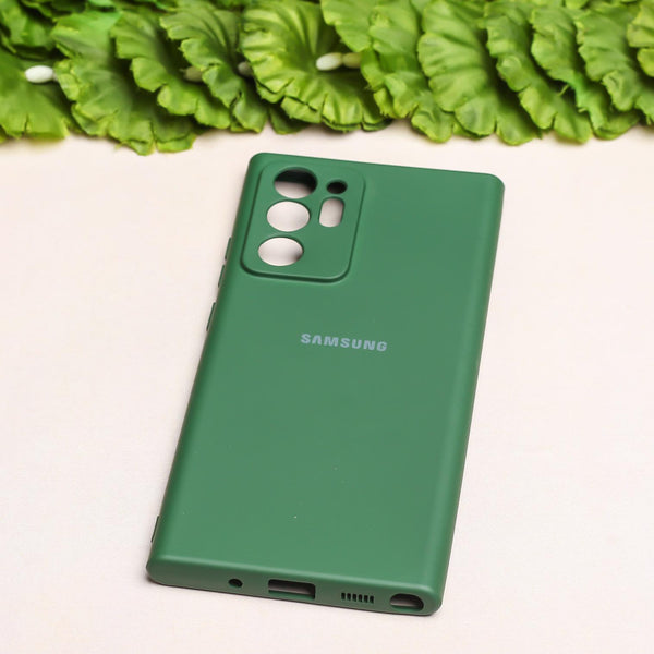 Dark Green Camera Original Silicone case for Samsung Note 20 Ultra