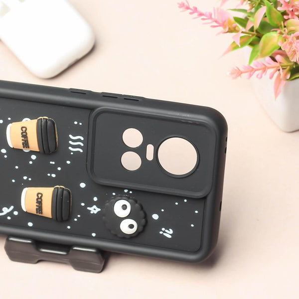Black COFFEE (ALWAYS HAPPY) Silicone case for Oppo Reno 10 Pro