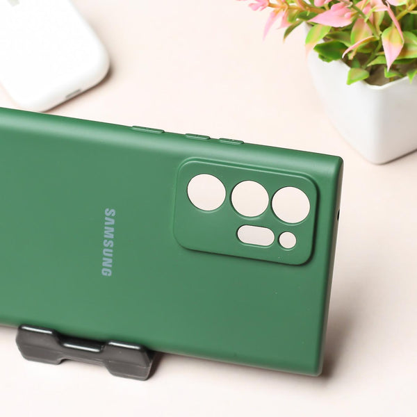 Dark Green Camera Original Silicone case for Samsung Note 20 Ultra