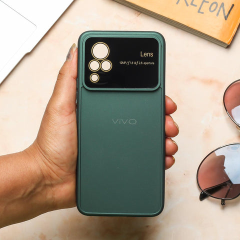 Spoov Luxury Dark Green Silicone Case for Vivo V21
