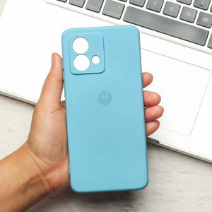 Sky Blue Camera Original Silicone case for Motorola Edge 40 Neo