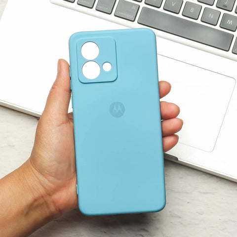 Sky Blue Camera Original Silicone case for Motorola Edge 40 Neo