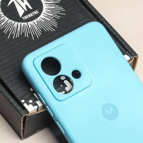Sky Blue Camera Original Silicone case for Motorola Edge 40 Neo