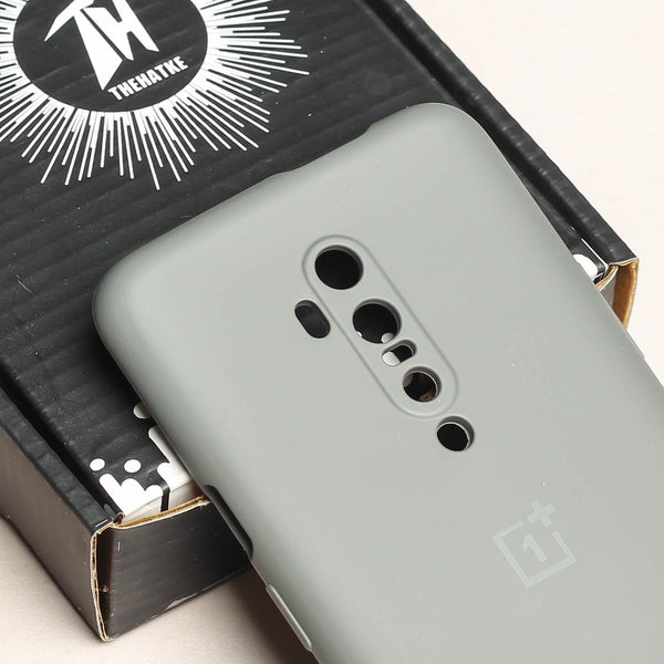 Grey Original Camera Safe Silicone case for Oneplus 7 Pro