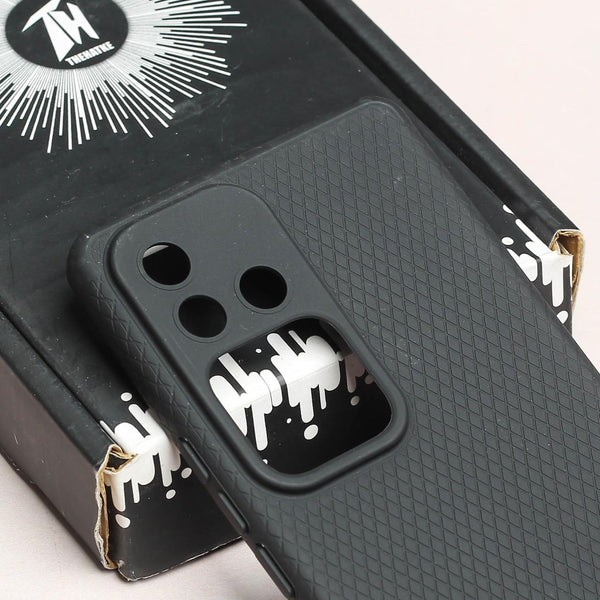 Black Line Wave Silicone Case for Vivo V30
