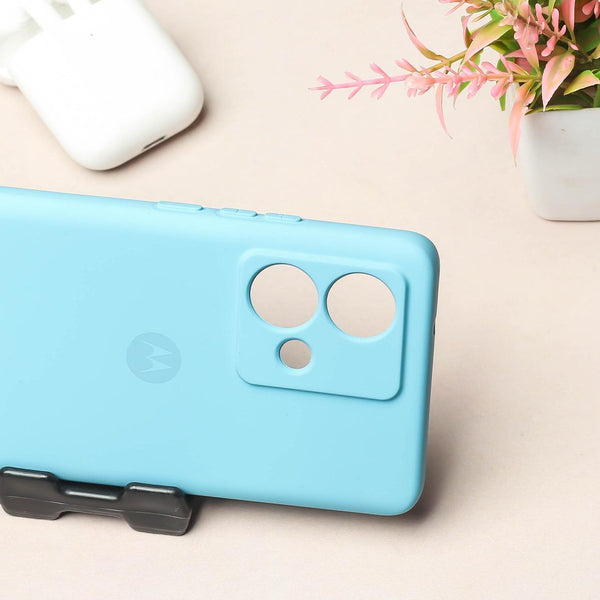 Sky Blue Camera Original Silicone case for Motorola G84