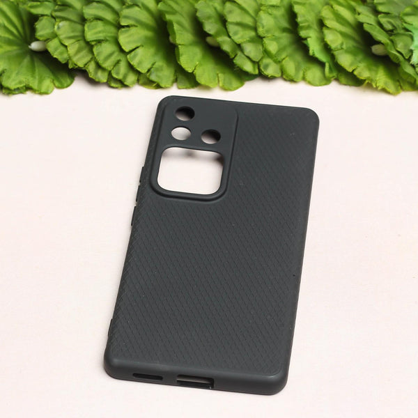Black Line Wave Silicone Case for Vivo V30