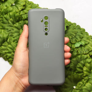 Grey Original Camera Safe Silicone case for Oneplus 7 Pro
