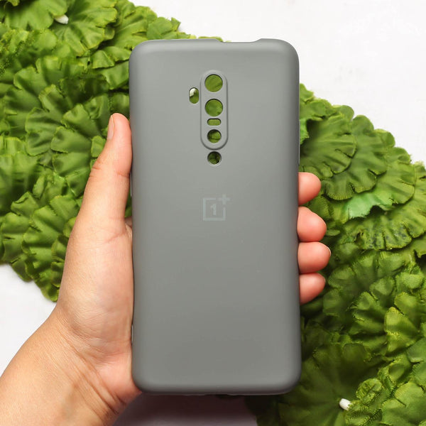 Grey Original Camera Safe Silicone case for Oneplus 7 Pro