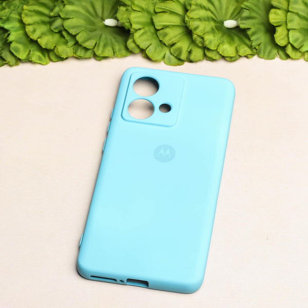 Sky Blue Camera Original Silicone case for Motorola G84