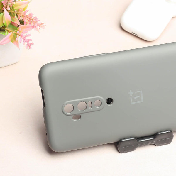 Grey Original Camera Safe Silicone case for Oneplus 7 Pro