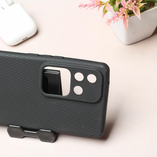 Black Line Wave Silicone Case for Vivo V30