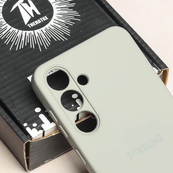 Cream Camera Original Silicone case for Samsung S25
