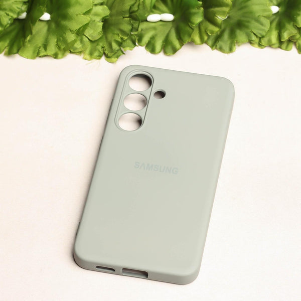 Cream Camera Original Silicone case for Samsung S25
