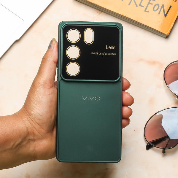 Spoov Luxury Dark Green Silicone Case for Vivo V29