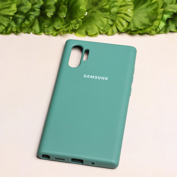 Green Original Silicone case for Samsung Note 10 Plus