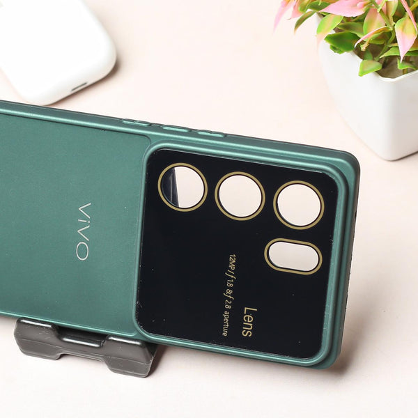 Spoov Luxury Dark Green Silicone Case for Vivo V29 Pro