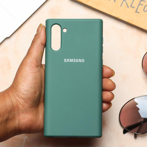 Green Original Silicone case for Samsung Note 10