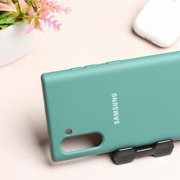 Green Original Silicone case for Samsung Note 10