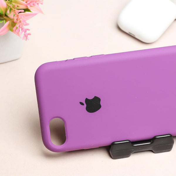 Purple Original Silicone case for Apple iphone 8