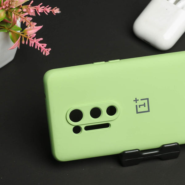 Light Green Original Camera Silicone case for Oneplus 8 Pro