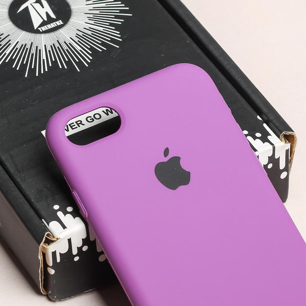 Purple Original Silicone case for Apple iphone 8