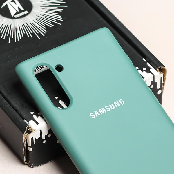 Green Original Silicone case for Samsung Note 10