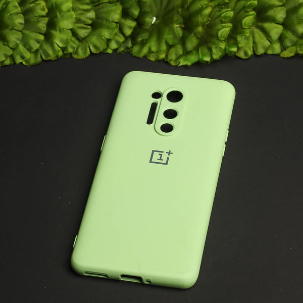 Light Green Original Camera Silicone case for Oneplus 8 Pro