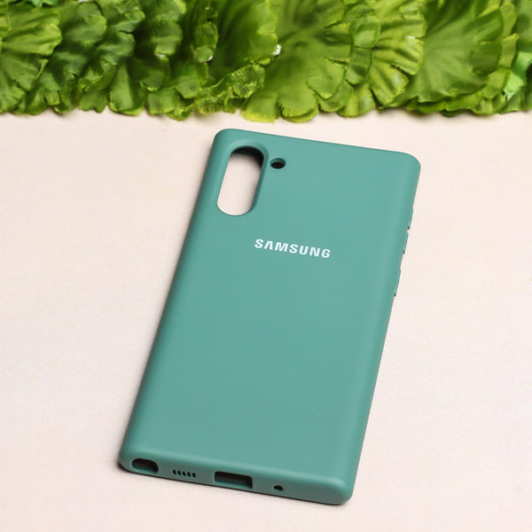 Green Original Silicone case for Samsung Note 10