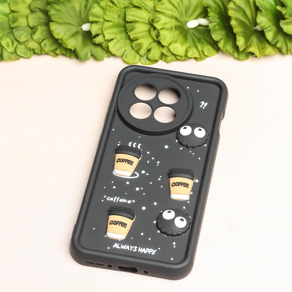 Black COFFEE (ALWAYS HAPPY) Silicone case for Oneplus 13R