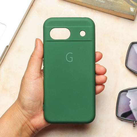 Dark Green Camera Original Silicone case for Google Pixel 8a