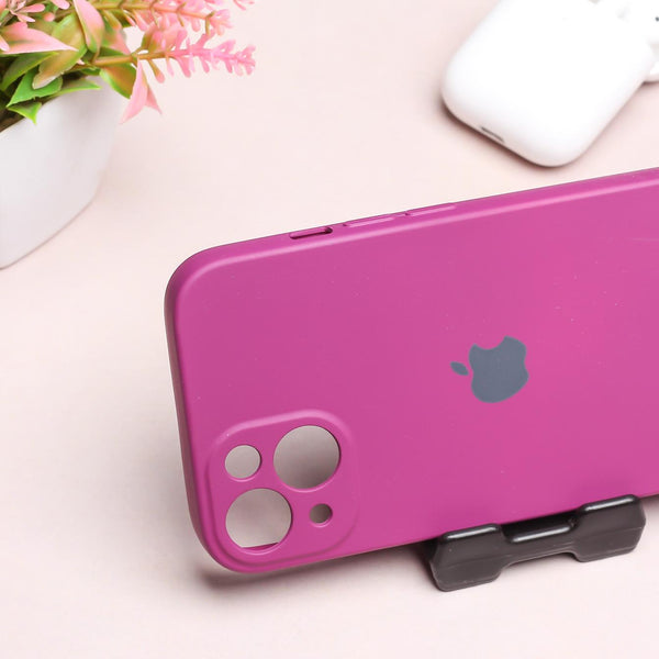 Dark Purple Original Camera Silicone case for Apple iphone 14