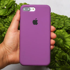 Purple Original Silicone case for Apple iphone 7 Plus